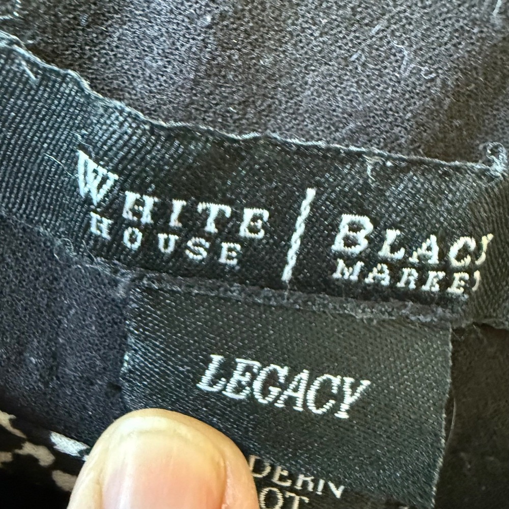 White House Black Market Legacy Modern Boot Stretch Black Career Pants 6R EUC - Picture 6 of 13